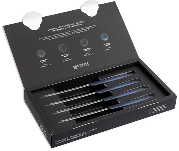 Universalmesser-Set, Wellenschliff, 4-tlg.