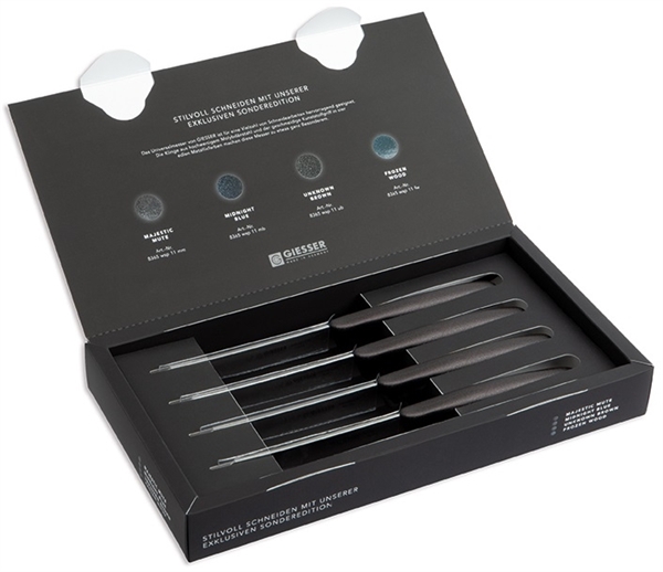 Universalmesser-Set, Wellenschliff, 4-tlg.