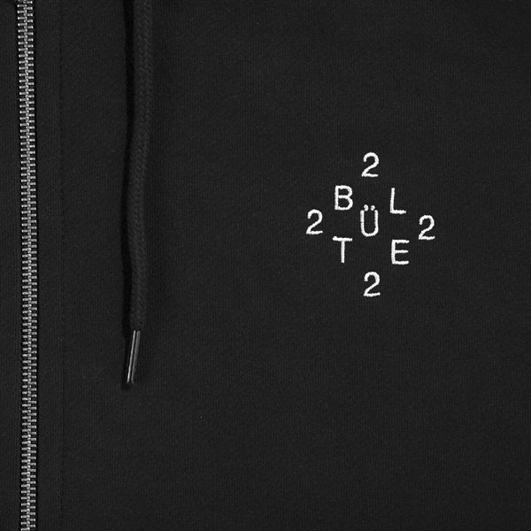 Diamond Logo Zip Hoodie Black