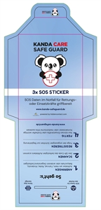 Kanda SafeGuard, Notfall-QR-Sticker-Set (3 Stck)